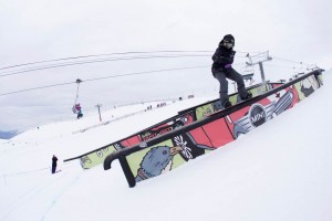 Podium for Christy Prior at 2014 Burton High Fives